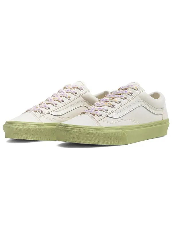 Кроссовки style 36 classics 'white green' Vans — изображение 2 из 4, зеленый/белый