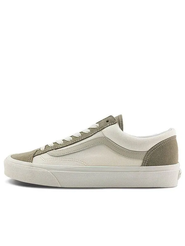 Кроссовки style 36 classics 'white green' Vans — изображение 1 из 4, белый/оливковый зеленый
