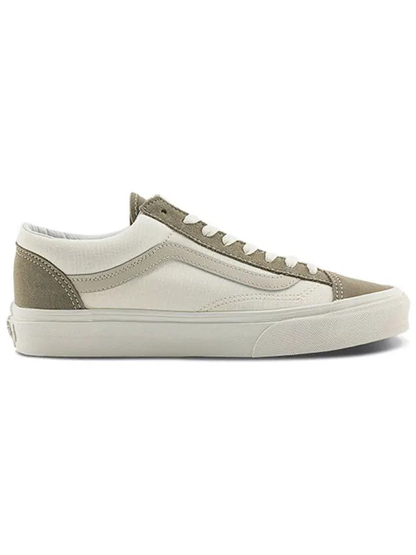 Кроссовки style 36 classics 'white green' Vans — изображение 2 из 4, белый/оливковый зеленый