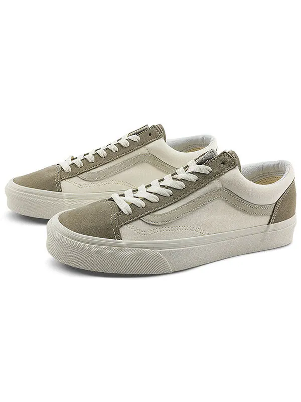 Кроссовки style 36 classics 'white green' Vans — изображение 3 из 4, белый/оливковый зеленый