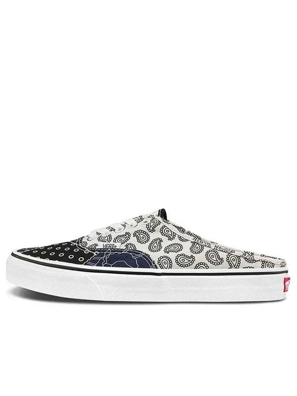 Кроссовки authentic mule 'pattern mix - dress blues' Vans — изображение 1 из 4, черный/белый/синий