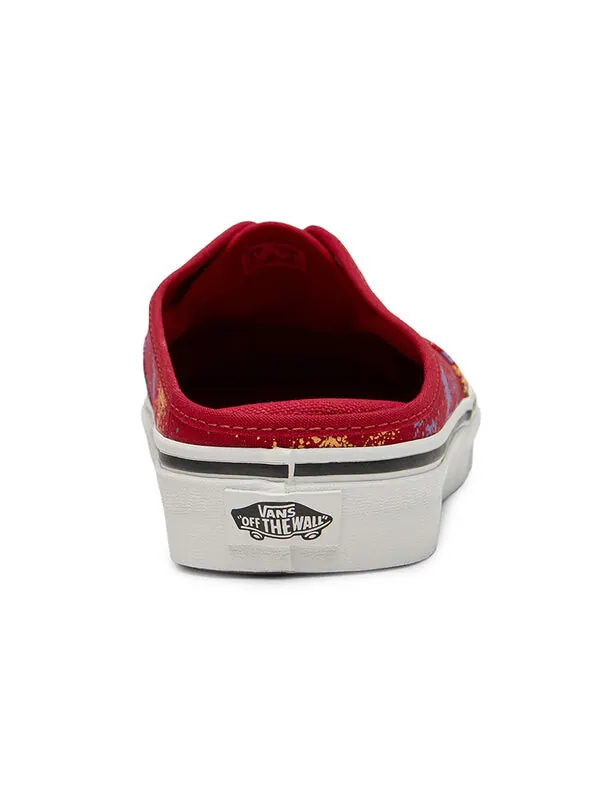 Кроссовки authentic breathable wear-resistant non-slip low tops casual skateboarding shoes red Vans — изображение 3 из 4