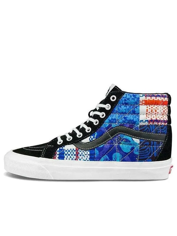 Кроссовки sandy liang x sk8-hi 38 dx 'patchwork' Vans — изображение 1 из 4, черный/синий