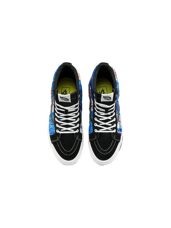 Кроссовки sandy liang x sk8-hi 38 dx 'patchwork' Vans — изображение 3 из 4, черный/синий