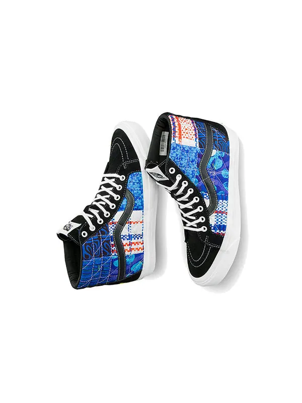 Кроссовки sandy liang x sk8-hi 38 dx 'patchwork' Vans — изображение 4 из 4, черный/синий