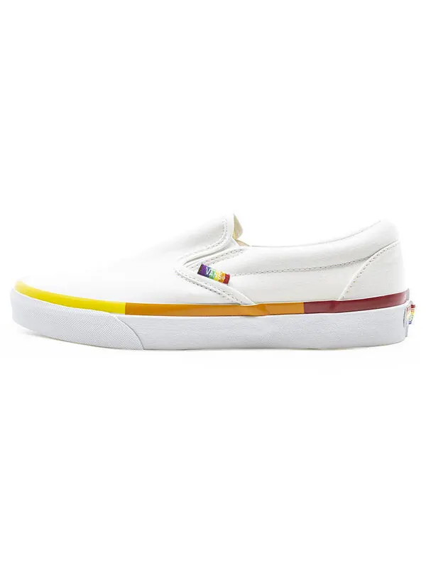 Кроссовки classic slip-on white/yellow Vans — изображение 2 из 4, белый/желтый