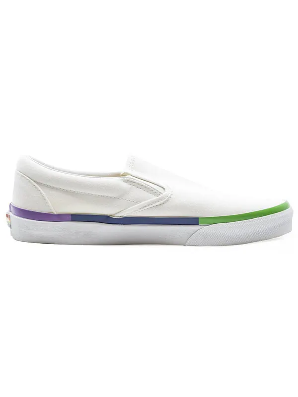 Кроссовки classic slip-on white/yellow Vans — изображение 3 из 4, белый/желтый