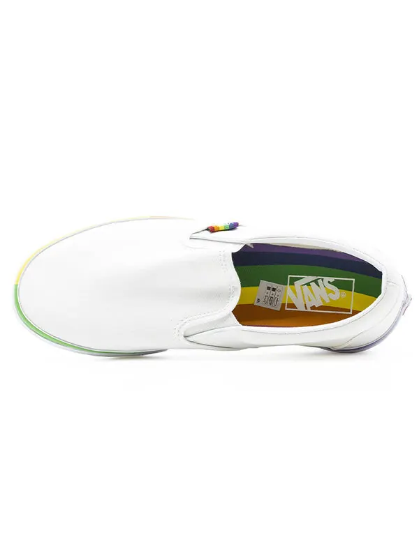 Кроссовки classic slip-on white/yellow Vans — изображение 4 из 4, белый/желтый
