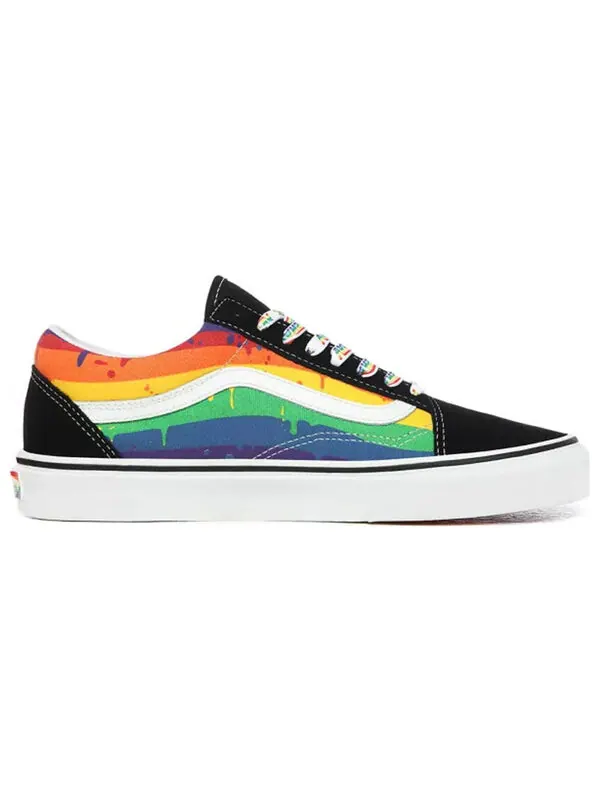 Кроссовки old skool 'rainbow drip' Vans — изображение 2 из 4, синий