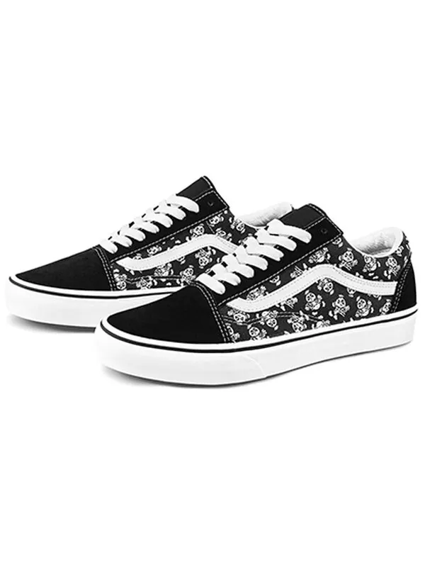 Кроссовки old skool black/white board shoes Vans — изображение 2 из 4, черный/белый