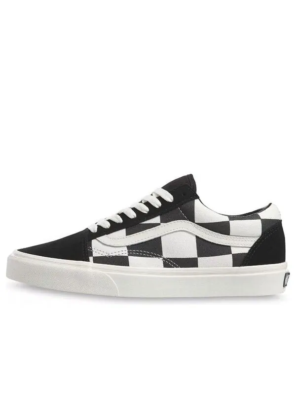 Кроссовки old skool 'oversize checkerboard - black white' Vans — изображение 1 из 4, черный/белый