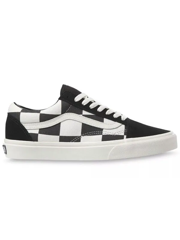 Кроссовки old skool 'oversize checkerboard - black white' Vans — изображение 2 из 4, черный/белый