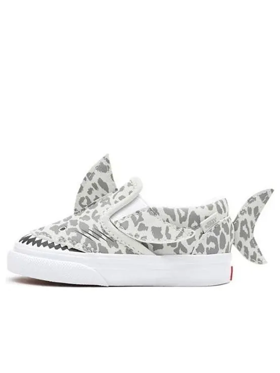 Кеды (TD) Vans Slip-On 5 'Leopard Shark' — изображение 1 из 4, белый