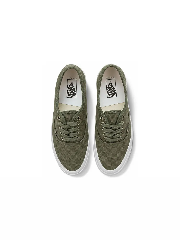 Кеды Vans OG Authentic LX 'Grape Leaf Checkerboard' — изображение 4 из 5, зеленый