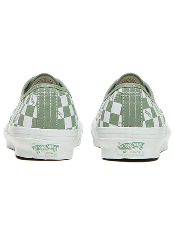 Кроссовки og authentic lx 'checkerboard - loden' Vans — изображение 4 из 4, зеленый/белый