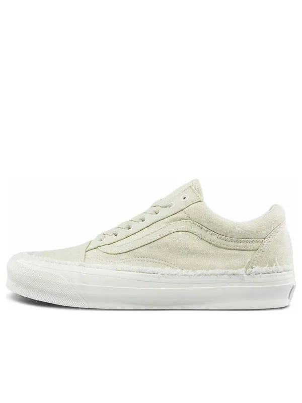 Кроссовки og old skool lx 'raw edge - vintage white' Vans — изображение 1 из 4, белый