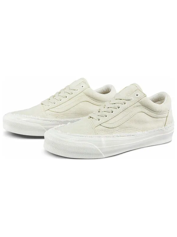 Кроссовки og old skool lx 'raw edge - vintage white' Vans — изображение 2 из 4, белый