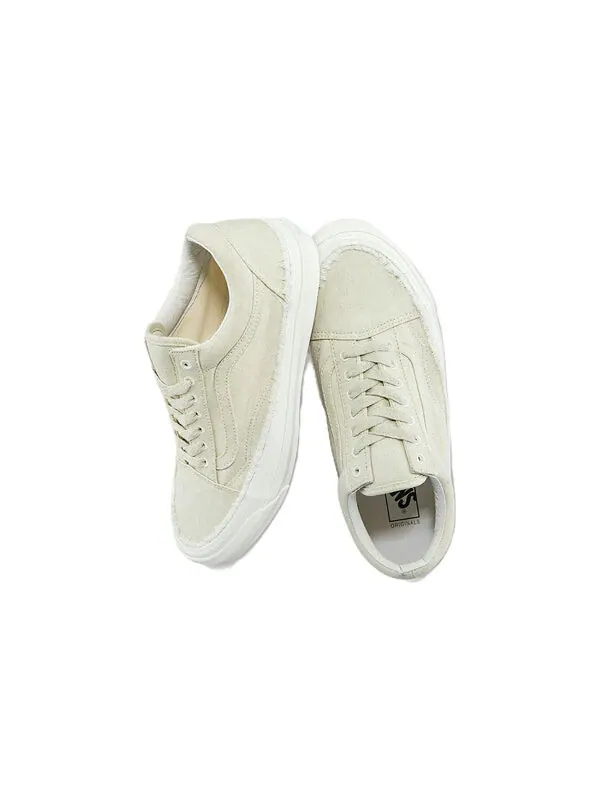 Кроссовки og old skool lx 'raw edge - vintage white' Vans — изображение 4 из 4, белый