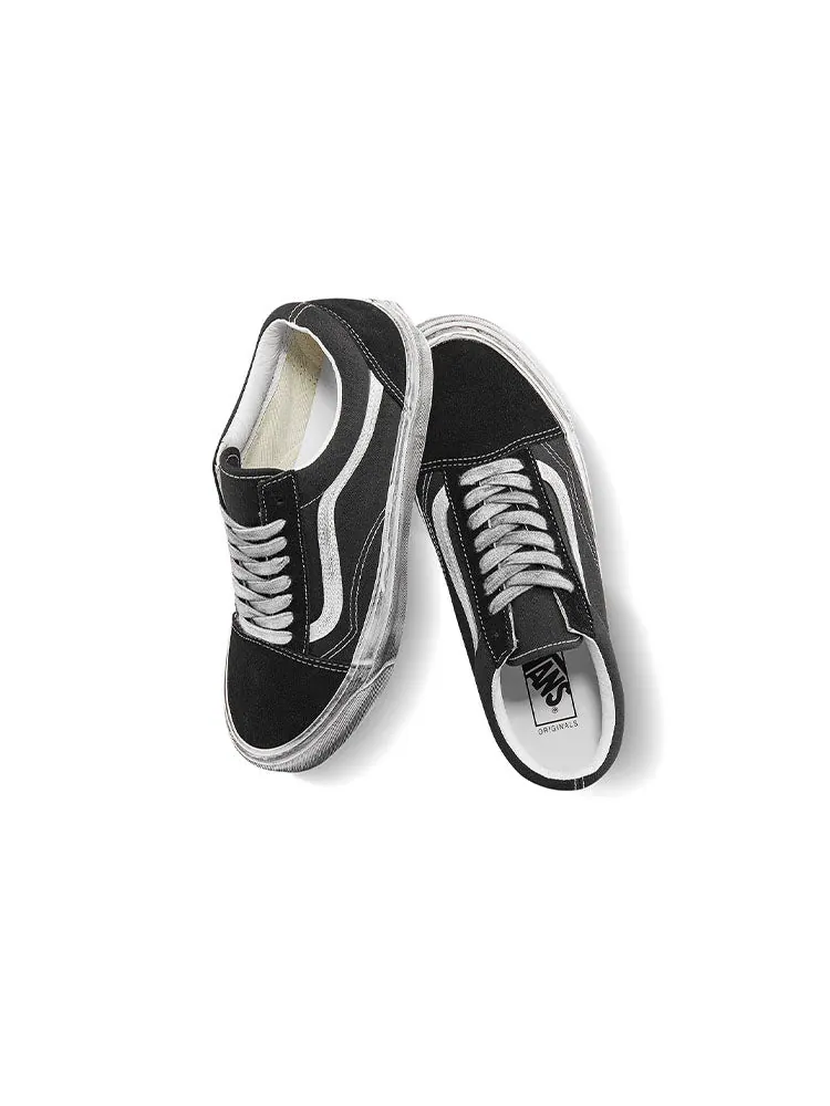 Кеды Vans OG Old Skool LX 'Stressed - Black White' — изображение 4 из 5, черный