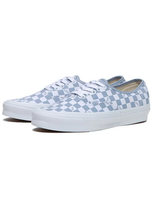 Кроссовки og authentic lx 'checkerboard - sky blue' Vans — изображение 2 из 4, синий/белый