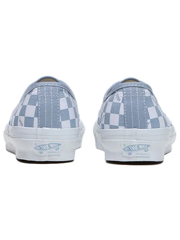 Кроссовки og authentic lx 'checkerboard - sky blue' Vans — изображение 4 из 4, синий/белый