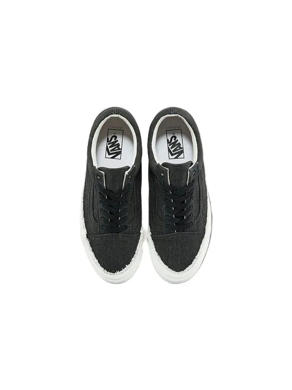 Кроссовки og old skool lx 'raw edge - black' Vans — изображение 3 из 4, черный