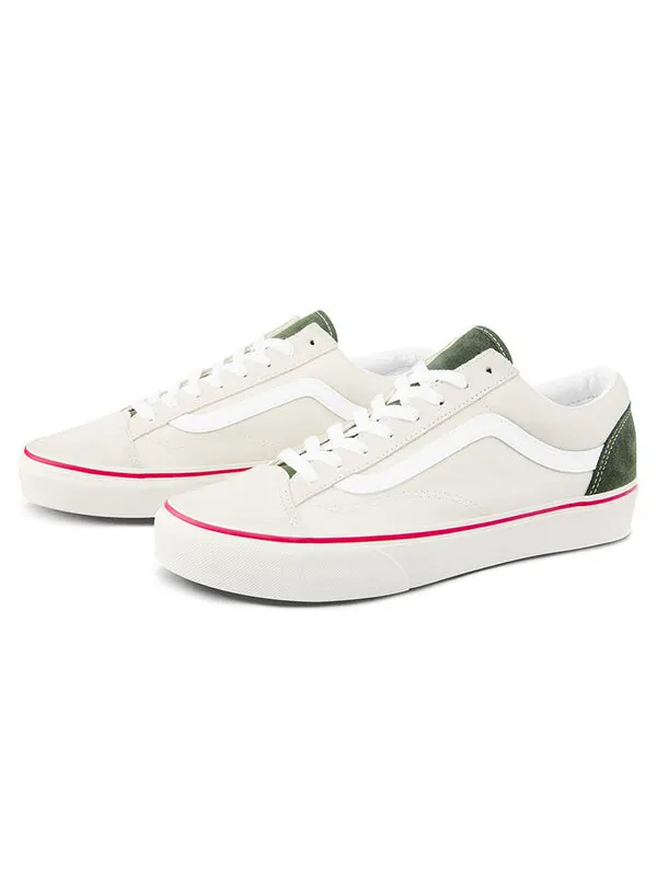 Кроссовки style 36 'retro sport - marshmallow kombu green' Vans — изображение 2 из 4, кремово-бело-красный