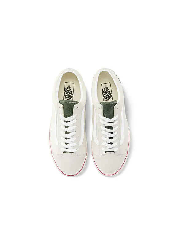 Кроссовки style 36 'retro sport - marshmallow kombu green' Vans — изображение 3 из 4, кремово-бело-красный