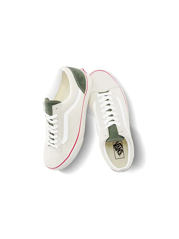 Кроссовки style 36 'retro sport - marshmallow kombu green' Vans — изображение 4 из 4, кремово-бело-красный