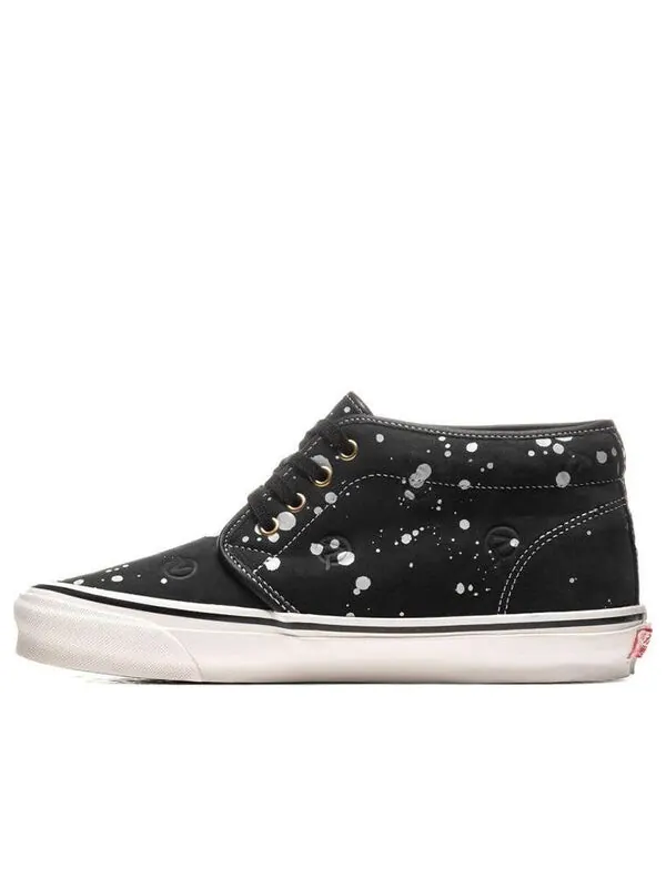 Кроссовки lqqk studios x og chukka boot lx 'circle v - splatter black' Vans — изображение 1 из 4, черный / белый
