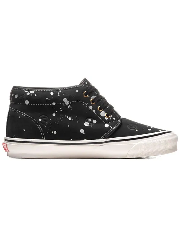 Кроссовки lqqk studios x og chukka boot lx 'circle v - splatter black' Vans — изображение 2 из 4, черный / белый