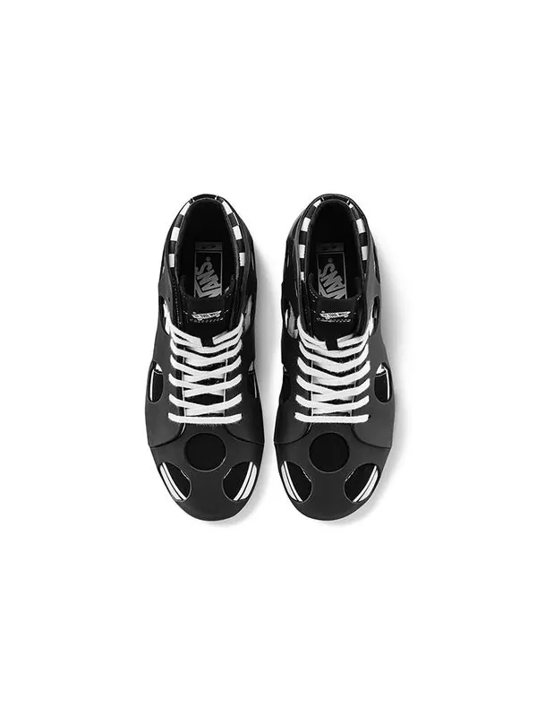 Кроссовки sk8-hi cage vlt lx 'polka dot checkered - black' Vans — изображение 3 из 4, черный/белый