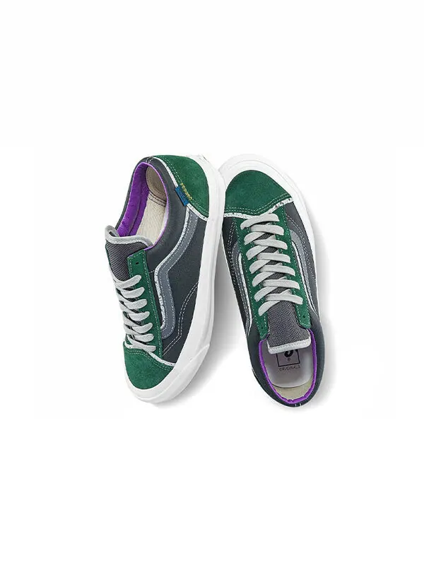 Кроссовки og style 36 ul lx 'black green' Vans — изображение 4 из 4, черный/зеленый