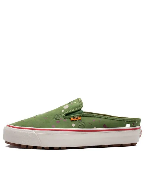 Кроссовки lqqk studios x og mule lx 'circle v - splatter green' Vans — изображение 1 из 4, зеленый