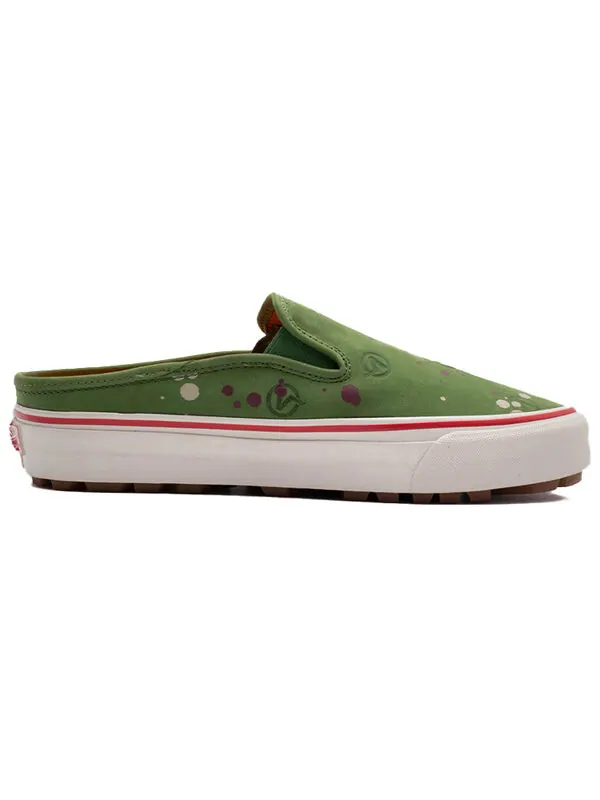 Кроссовки lqqk studios x og mule lx 'circle v - splatter green' Vans — изображение 2 из 4, зеленый