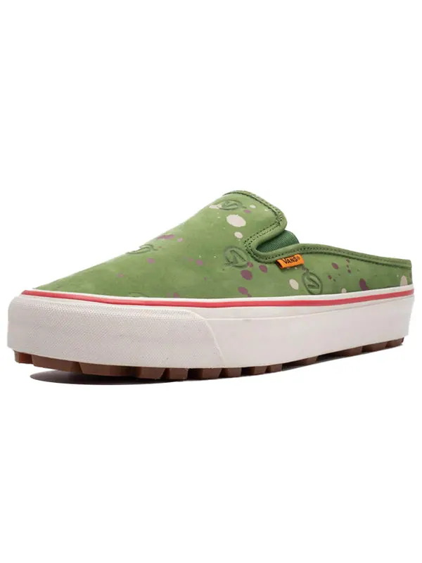 Кроссовки lqqk studios x og mule lx 'circle v - splatter green' Vans — изображение 3 из 4, зеленый