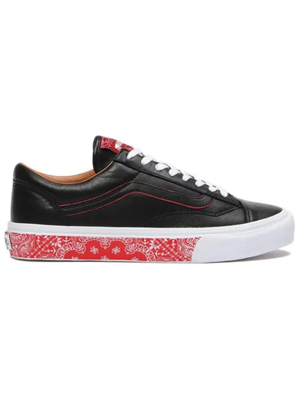 Кроссовки og style 36 lx 'bandana black racing red' Vans — изображение 2 из 4, черный/красный