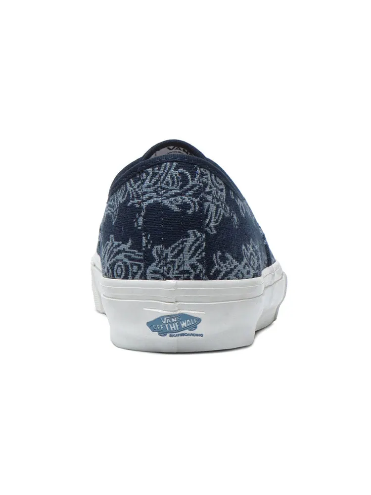 Кеды Vans Authentic 'Blue White' — изображение 3 из 4, синий