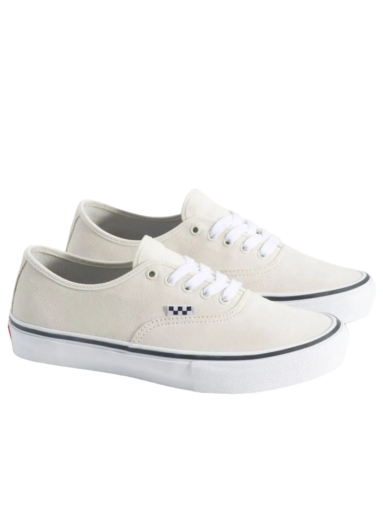 Мужские кеды Authentic с белым верхом и серой подошвой Vans — изображение 2 из 3, белый
