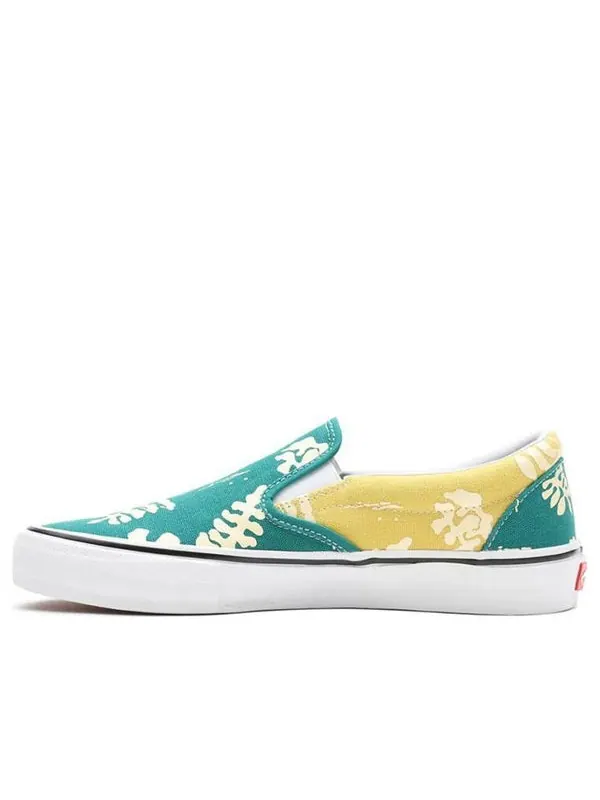 Кроссовки classic slip-on 'aloha' Vans — изображение 1 из 4, синий/желтый