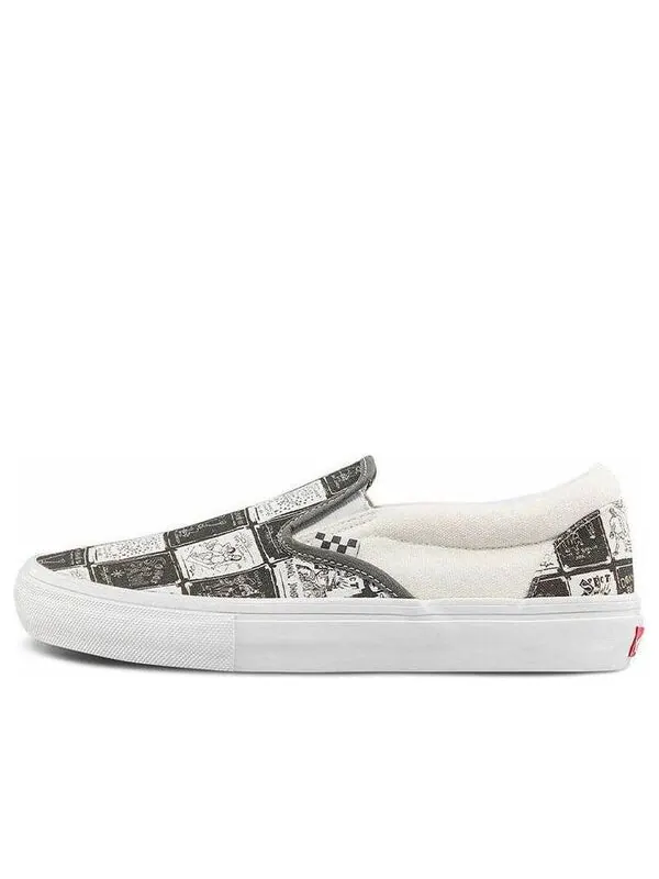 Кроссовки daniel johnston x skate slip-on 'cassette tape' Vans — изображение 1 из 4, черный/белый/серый
