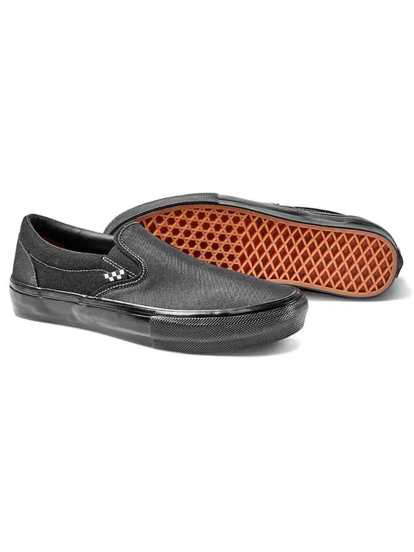 Кроссовки skate classics slip-on black Vans — изображение 4 из 4, черный