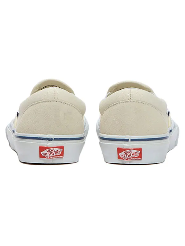 Кроссовки skate slip-on 'checkerboard - off white' Vans — изображение 4 из 4, хаки