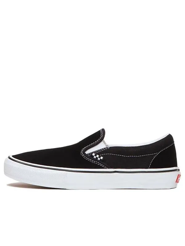 Кроссовки skate slip-on 'black checkerboard' Vans — изображение 1 из 4, черный/белый