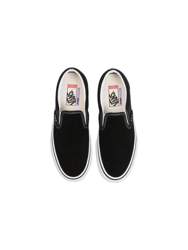 Кроссовки skate slip-on 'black checkerboard' Vans — изображение 3 из 4, черный/белый