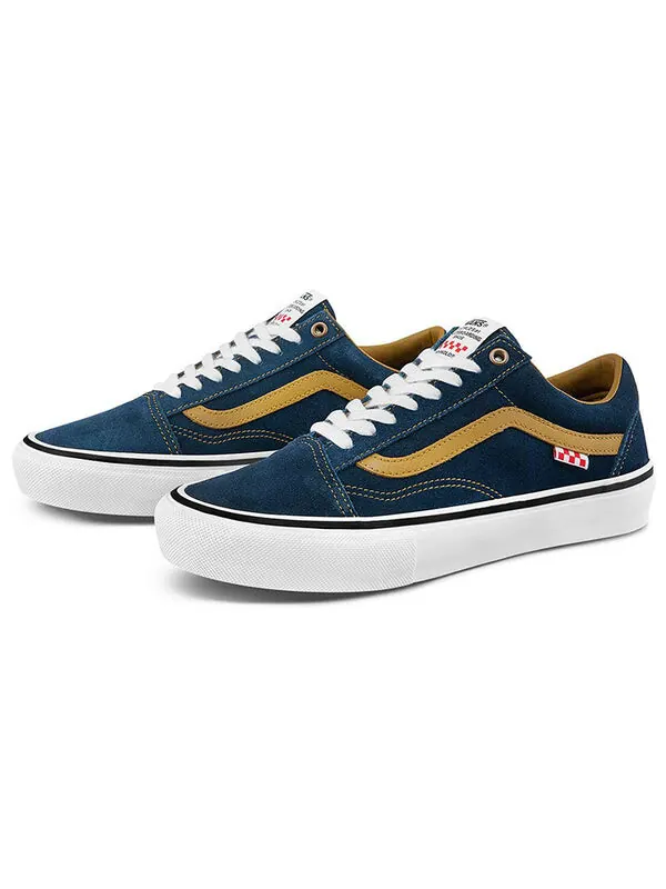 Кроссовки dane reynolds x skate old skool 'navy golden brown' Vans — изображение 2 из 4, синий/коричневый