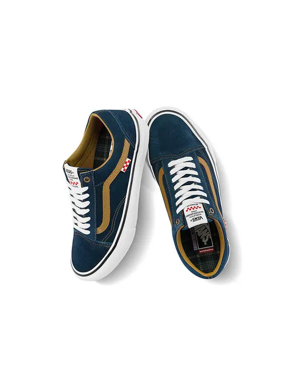 Кроссовки dane reynolds x skate old skool 'navy golden brown' Vans — изображение 4 из 4, синий/коричневый