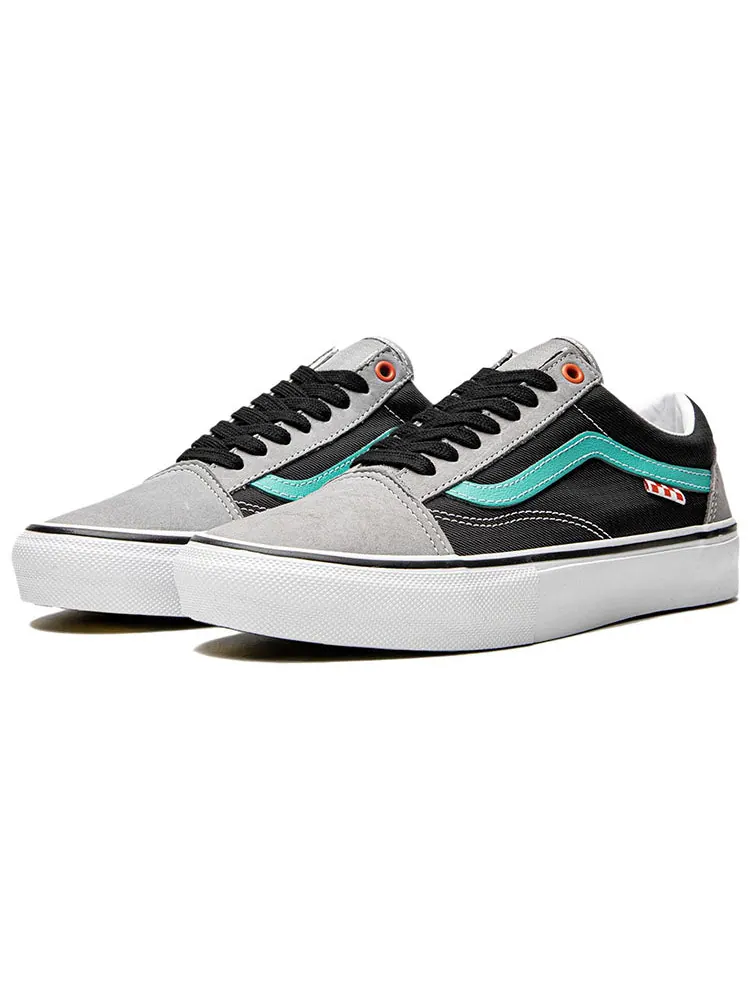 Кеды Vans Skate Old Skool 'Gray Black Green' — изображение 2 из 4, черный