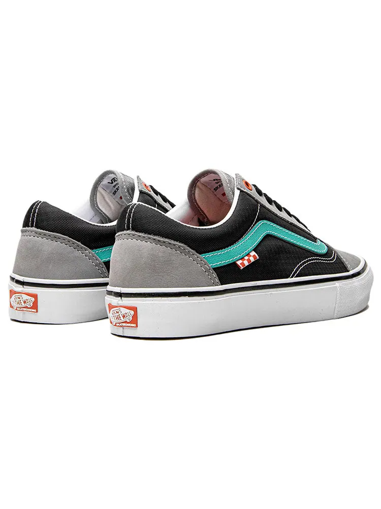 Кеды Vans Skate Old Skool 'Gray Black Green' — изображение 3 из 4, черный