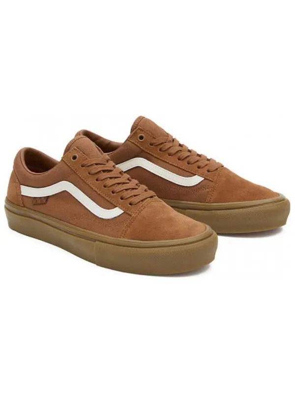 Кроссовки old skool 'brown gum' Vans — изображение 3 из 3, коричневый/белый